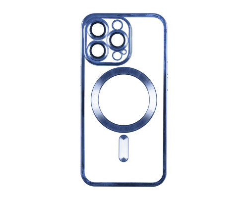 Чохол TPU Metallic Full Camera with Magsafe для Iphone 14 Pro Колір Blue 2020000342328