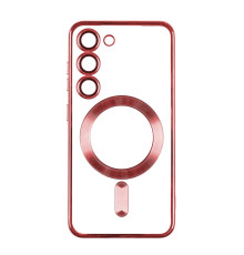 Чохол TPU Metallic Full Camera with Magsafe для Samsung Galaxy S21 FE (G990) Колір Red 2020000343349