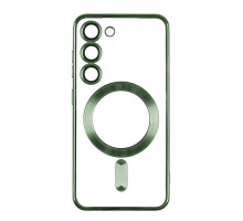 Чохол TPU Metallic Full Camera with Magsafe для Samsung Galaxy S23 Plus (S916) Колір Green 2020000343080