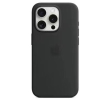 Чохол Silicone Case with MagSafe для iPhone 15 Plus Колір 01.Black
