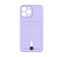 Чохол TPU Colorfull Pocket Card для iPhone 12 Pro Max Колір 39.Elegant purple 2020000359142