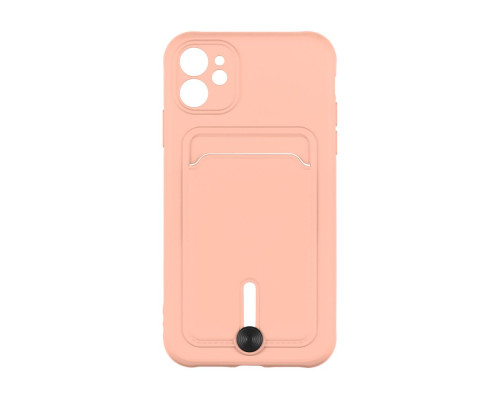 Чохол TPU Colorfull Pocket Card для iPhone 11 Колір 19.Pink sand