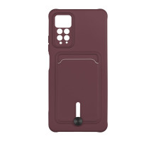 Чохол TPU Colorfull Pocket Card для Xiaomi Redmi Note 11 Pro 4G/5G / 12 Pro 4G Колір 42.Maroon 2020000357384