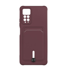 Чохол TPU Colorfull Pocket Card для Xiaomi Redmi Note 11 Pro 4G/5G / 12 Pro 4G Колір 42.Maroon 2020000357384