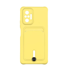 Чохол TPU Colorfull Pocket Card для Xiaomi Redmi Note 10 Pro / 10 Pro Max 4G Колір 04.Yellow 2020000357582