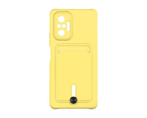 Чохол TPU Colorfull Pocket Card для Xiaomi Redmi Note 10 Pro / 10 Pro Max 4G Колір 04.Yellow 2020000357582