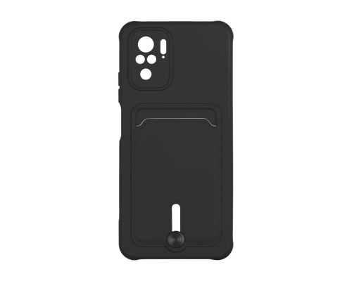 Чохол TPU Colorfull Pocket Card для Xiaomi Redmi Note 10 / Note 10s Колір 18.Black 2020000357698