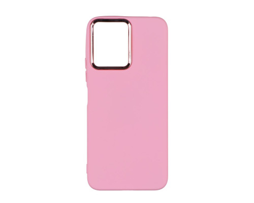 Чохол Silicone Cover Metal frame (AA) для Xiaomi Redmi 12 Колір 06.Light pink 2020000365341