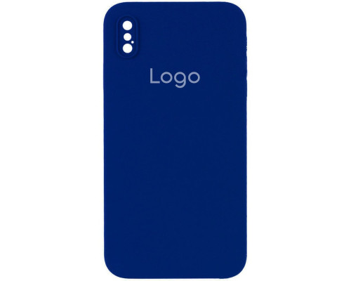 Чохол Silicone Case Square Full Camera для iPhone X/Xs Колір 20.Navy blue 2020000428633