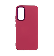 Чохол Silicone Cover Metal frame (AA) для Samsung Galaxy A34 5G (A346) Колір 42.Maroon 2020000365549