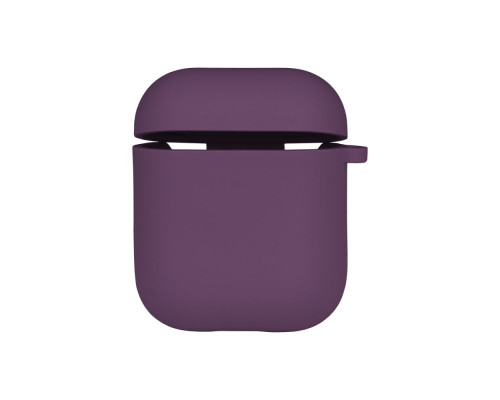 Чохол Silicone Case with microfibra для Airpods 1/2 Колір 43.Grape 2020000368021