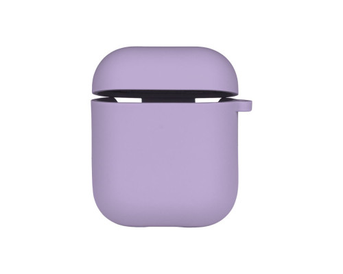 Чохол Silicone Case with microfibra для Airpods 1/2 Колір 43.Grape