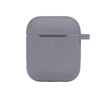 Чохол Silicone Case with hook для Airpods 1/2 Колір 28.Lavender grey 2020000369097