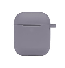 Чохол Silicone Case with hook для Airpods 1/2 Колір 28.Lavender grey 2020000369097