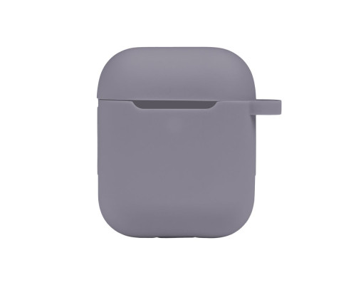 Чохол Silicone Case with hook для Airpods 1/2 Колір 28.Lavender grey 2020000369097