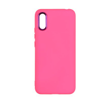 Чохол Silicone Cover Metal frame (AA) для Xiaomi Redmi 9A Колір 38.Shiny pink 2020000365075