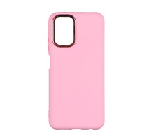 Чохол Silicone Cover Metal frame (AA) для Xiaomi Redmi Note 10 / Note 10s Колір 06.Light pink 2020000364863