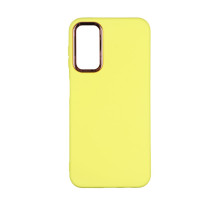 Чохол Silicone Cover Metal frame (AA) для Samsung Galaxy A14 4G (A145) / A14 5G (A146) Колір 04.Yellow 2020000365846