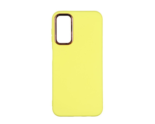 Чохол Silicone Cover Metal frame (AA) для Samsung Galaxy A14 4G (A145) / A14 5G (A146) Колір 04.Yellow 2020000365846