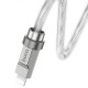Кабель USB Hoco U113 Solid Silicone Type-C to Lightning Колір Синiй