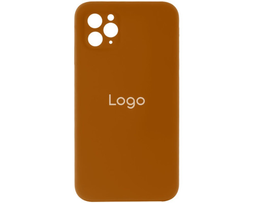 Чохол Silicone Case Full Size with Frame для iPhone 11 Pro Max Колір 33, Brown 2020000151166