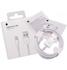 Кабель USB Apple Lightning 1m 1:1 М'ята упаковка Колір Білий 2020000385653