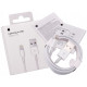 Кабель USB Apple Lightning 1m 1:1 М'ята упаковка Колір Білий 2020000385653