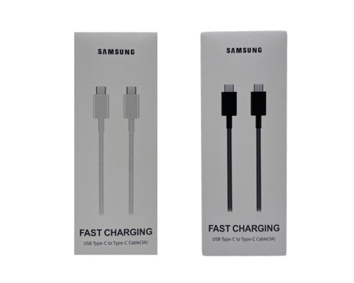 Кабель USB Samsung Type-C to Type-C 60W 1:1 М'ята упаковка Колір Бiлий 2020000386179