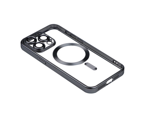 Чохол TPU Metallic Chrome Full Camera with Magsafe для Iphone 11 Колір Chrome Black 2020000384601