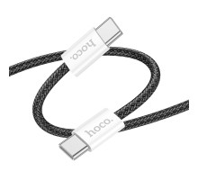 Кабель USB Hoco X104 Source 60W Type-C to Type-C 2m Колір Чорний 6942007616904