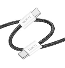 Кабель USB Hoco X104 Source 60W Type-C to Type-C 2m Колір Чорний 6942007616904