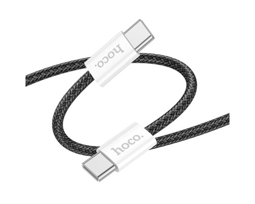 Кабель USB Hoco X104 Source 60W Type-C to Type-C 2m Колір Чорний 6942007616904