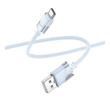 Кабель USB Hoco U132 Type-C 3A 1.2m Колір Блакитний 6942007618205