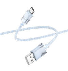 Кабель USB Hoco U132 Type-C 3A 1.2m Колір Блакитний 6942007618205