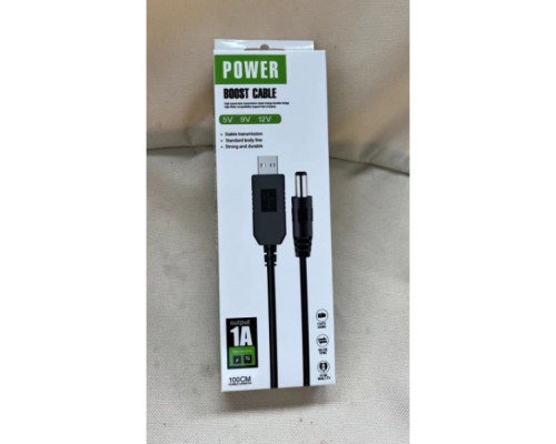 Кабель USB to DC для роутера LDO-888 з 5v на 9v 1.2A 5.5х2.1 mm Колір Чорний 2020000440031 ma34844_3343816