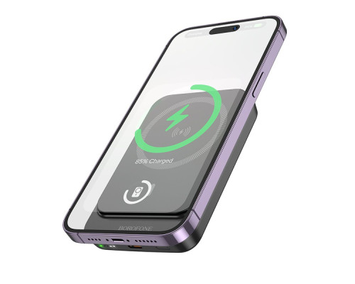 Універсальна Мобільна Батарея Power Bank Borofone BJ63A Nimble PD20W magnetic 10000mAh Колір Чорний 6941991113949 ma35172_3345233