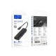 Хаб USB Hoco HB42 4-in-1 (Type-C to USB3.0*3+RJ45 1Gbps) (L=0.2M) Колір Чорний 6942007615235 ma35197_3345272