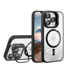 Чохол TPU+PC+Metal Stand Case with MagSafe and Camera Lenses для iPhone 13 Pro Max Колір Black 2020000408017 ma34381_3340136