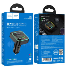 FM-трансмітер Hoco E85 PD20W+QC3.0 18W Total 38W Колір Чорний 6942007634304 ma35603_3347272