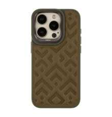 Чохол Kajsa Briquette Collection Rhombus для iPhone 15 Pro Колір Olive 4894505156838