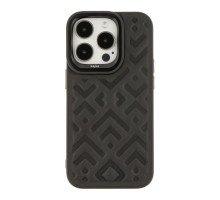 Чохол Kajsa Briquette Collection Rhombus для iPhone 14 Pro Max Колір Black 4894505118843