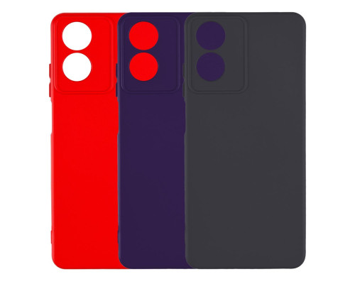 Чехол Silicone Cover Full Camera (A) для Motorola E14 Колір 14.Red 2020000432425