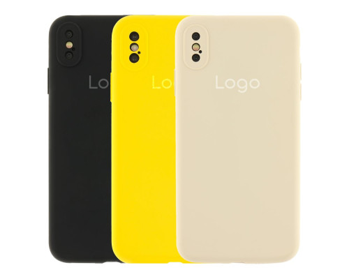 Чохол Silicone Case Full Size with Frame для iPhone X/Xs Колір 51.Mellow Yellow 2020000448402 ma36210_3607120