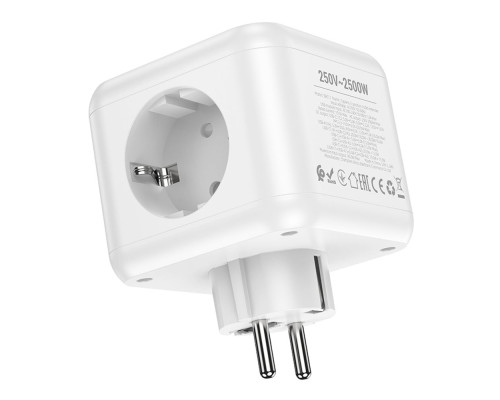 Мережевий Подовжувач Borofone BAC11 (PD40W/2C2A)(EU) Колір Бiлий 6941991114533 ma35768_3605166