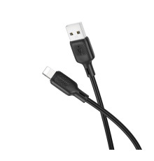 Кабель USB Borofone BX113 Silicone Lightning 2.4A Колір Чорний 6941991115394 ma35582_3346745