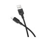 Кабель USB Borofone BX113 Silicone Lightning 2.4A Колір Чорний 6941991115394 ma35582_3346745