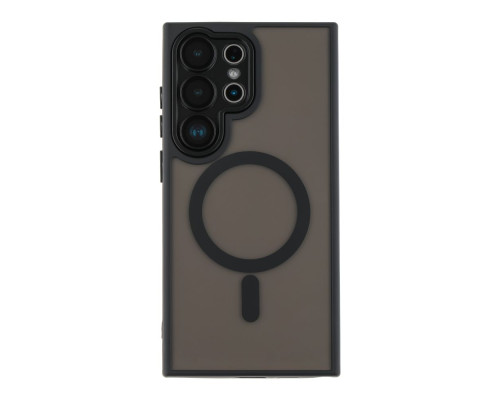 Чохол TPU+PC Magnetic Matte Camera Lens with Magsafe для Samsung S23 Ultra 5G (S918) Колір Black 2020000437451