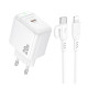 Мережевий Зарядний Пристрій Borofone BAS43A 1USB-C PD/QC 20W+Type-C to Lightning Колір Бiлий 6941991113826 ma35135_3345026