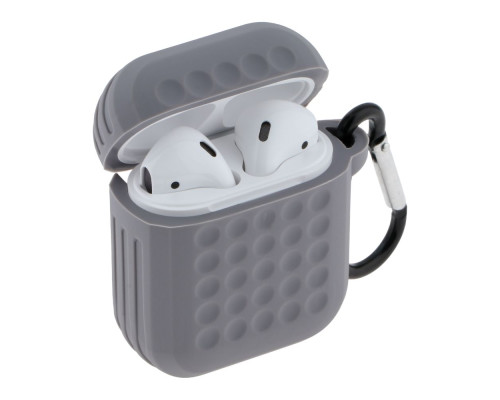 Футляр Silicone Fashion Case with Hook для Airpods 1/2 Колір Red 2020000441793 ma35263_3345613