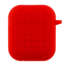 Футляр Silicone Fashion Case with Hook для Airpods 1/2 Колір Red 2020000441793 ma35263_3345613